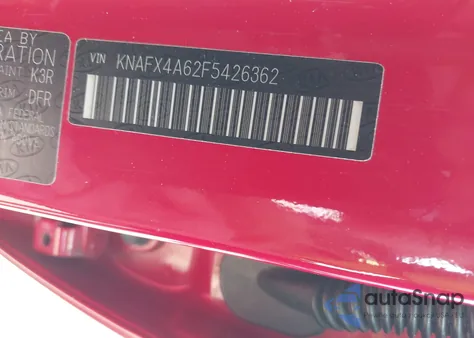 2015 Kia Forte Lx из США, поврежденный, VIN KNAFX4A62F5426362